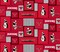 Sykel Enterprises-Youngstown State University Fleece Fabric-Youngstown Penguins Buffalo Plaid Fleece Blanket Fabric-Sold by the yard